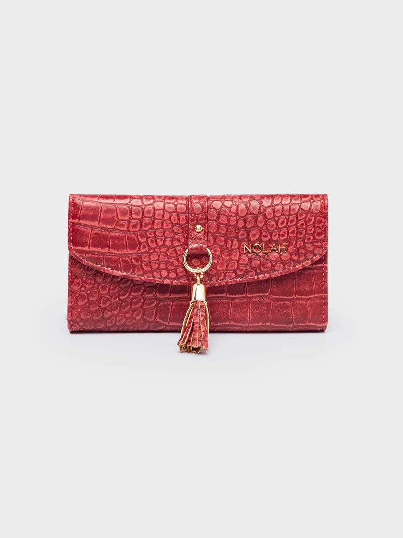NOLAH ΓΥΝΑΙΚΕΙΟ ΠΟΡΤΟΦΟΛΙ CROCOLOVE RED