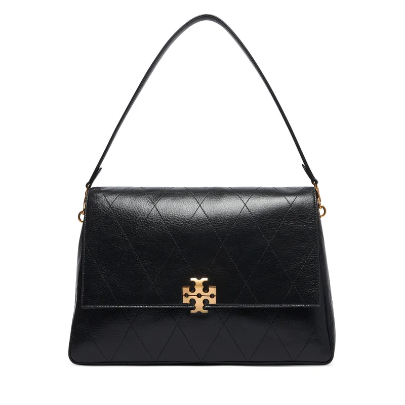 Τσάντα Tory Burch Charlie Quilted Large Shoulder Bag 185805 Μαύρο