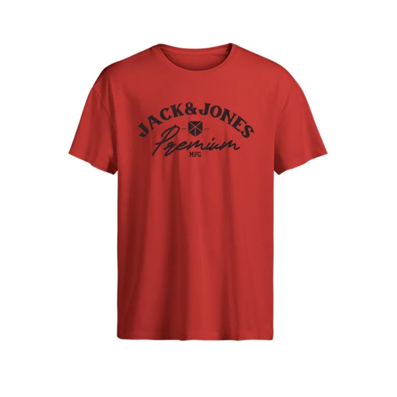 Jack & Jones "Blurobar Tee"σε Plus fit γραμμή,με μεταξοτυπία - Tandoori Spice