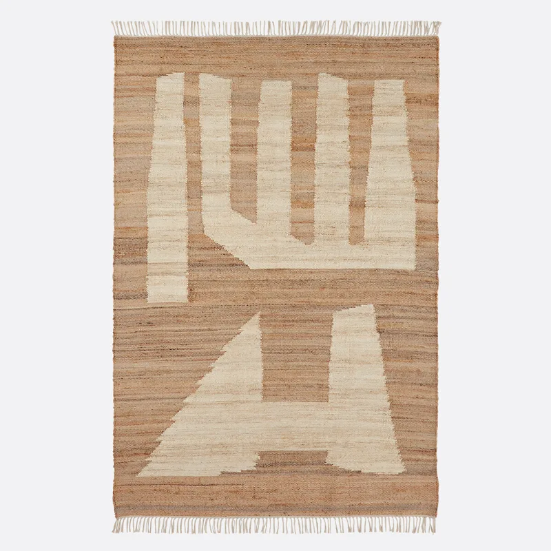 Χαλί από 80% γιούτα 120x170 cm Μ120xΠ170cm
