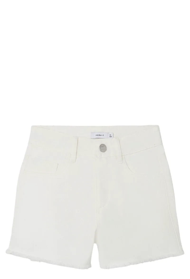 Σορτς Name It Nkfrose Mon Twi 3688 13226541-Bright White Κορίτσι