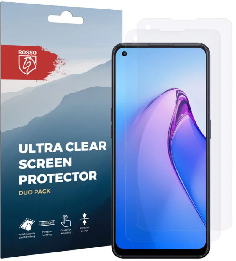 Κόκκινο Ultra Clear Screen Protector - Μεμβράνη Προστασίας Οθόνης - Oppo Reno8 - 2 Τεμάχια (8719246375606)