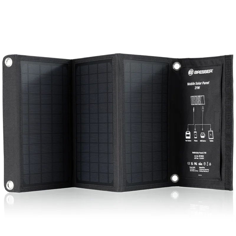 Κινητό Ηλιακό Πανέλο Bresser 21W με USB