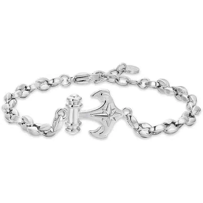 Ανδρικό Βραχιόλι με Άγκυρα και Πυξίδα Luca Barra