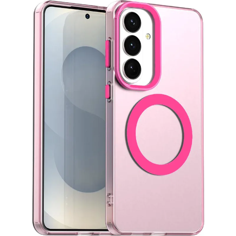Θήκη Samsung Galaxy S26 Plus Techsuit CandyCase Σκληρή Ημιδιάφανη με MagSafe - Ροζ (5949419341647)