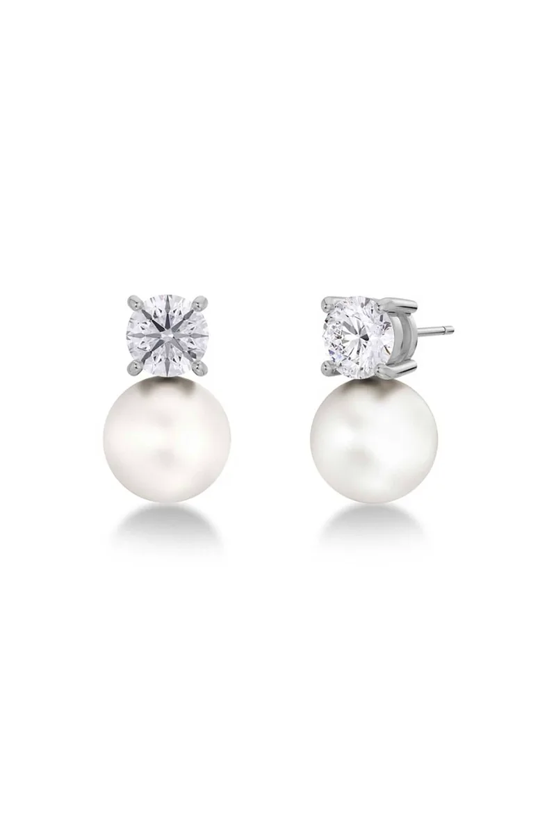 EDBLAD γυναικεία σκουλαρίκια "Luna Studs Steel" (L) - 123869