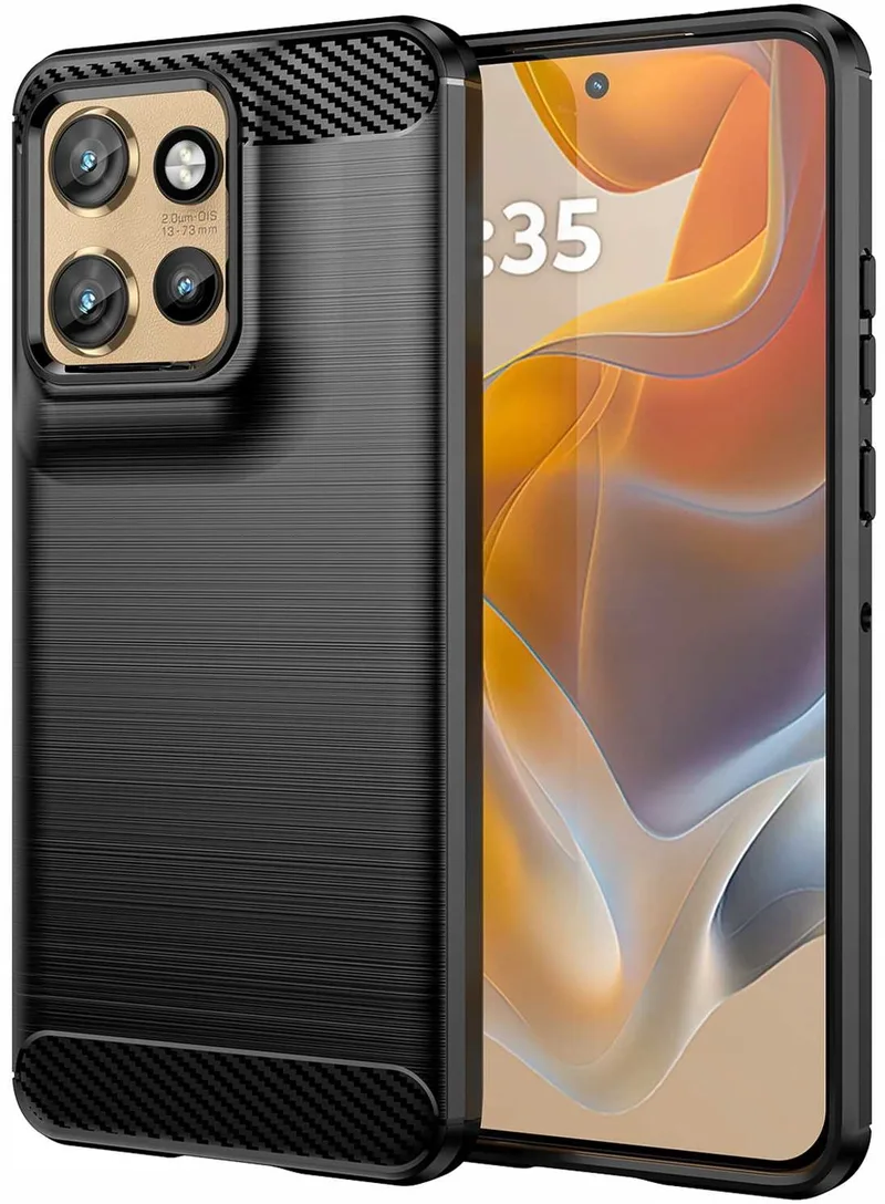 Θήκη Motorola Edge 50 Neo / ThinkPhone 25 Spacecase Carbon Σιλικόνης - Black (5905719113551)