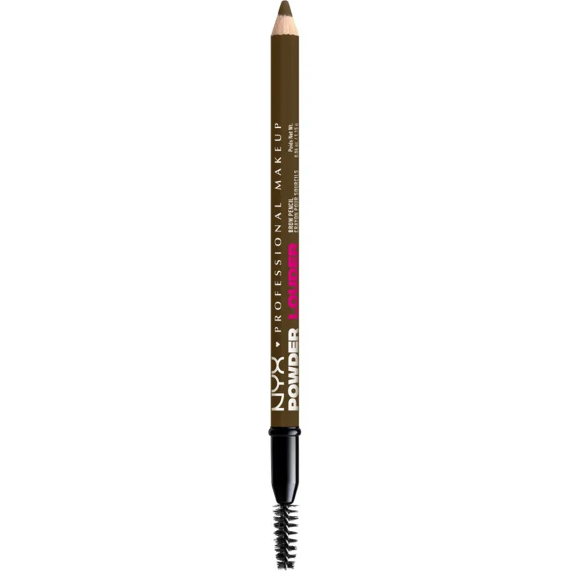 Nyx Professional Makeup Powder Louder Brow Pencil Μολύβι Φρυδιών που Διαμορφώνει & Γεμίζει τα Φρύδια με Διάρκεια Έως & 12 Ώρες 1.15g - 02 Taupe