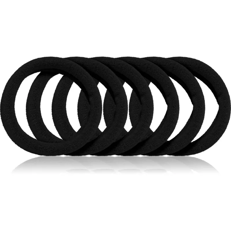 BrushArt Hair Band λαστιχάκια για τα μαλλιά Black 6 τμχ