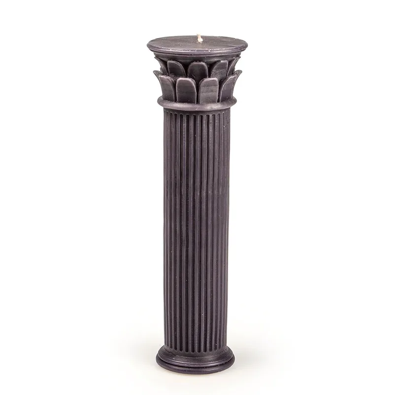 Κερί Κίονας Hestia - Μπλε - 9,5 x 9,5 x 30,5 cm