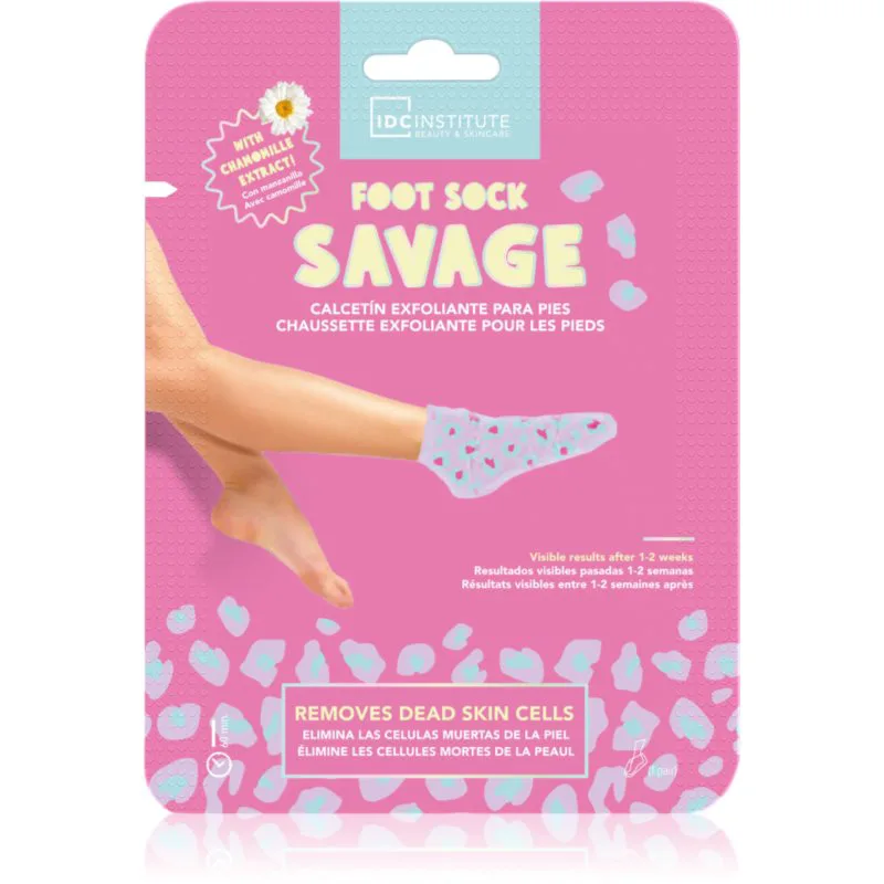 IDC Institute Foot Sock Savage απολεπιστική μάσκα Για τα πόδια 1 τμχ