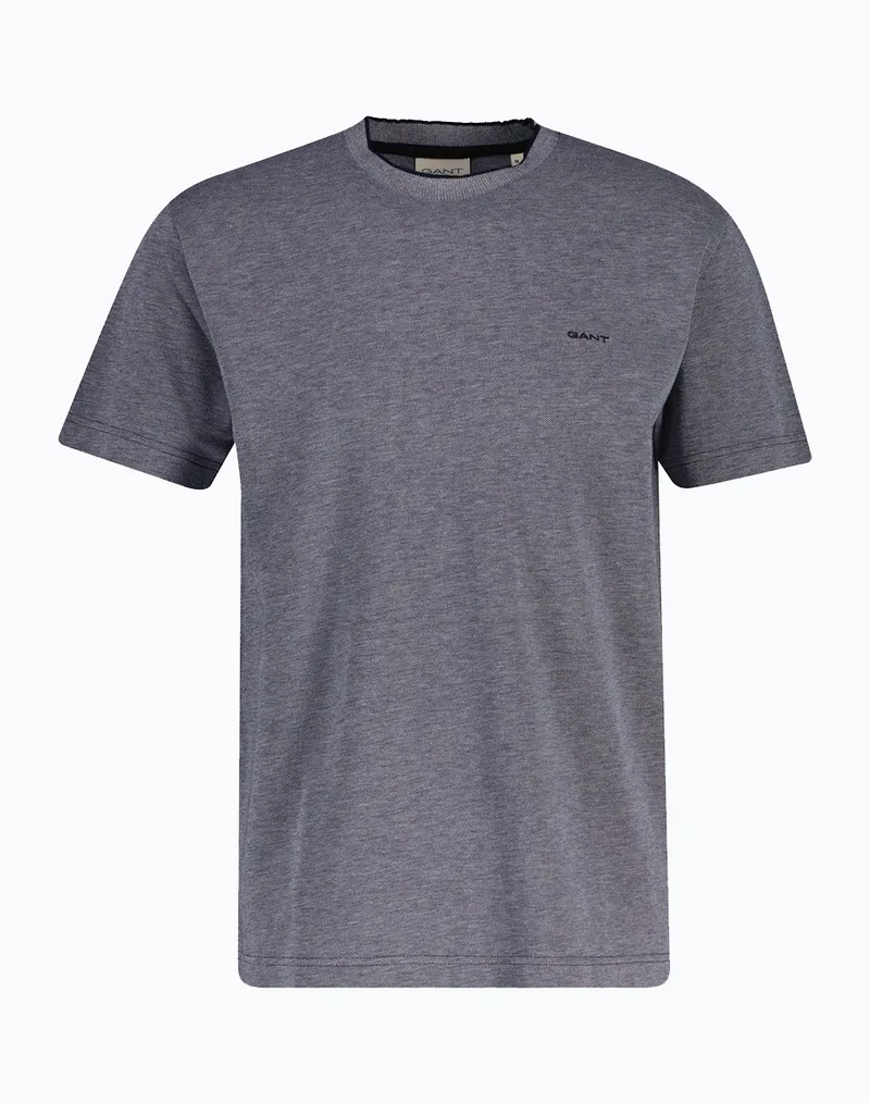 GANT ΜΠΛΟΥΖΑ ΚΜ 2 TONE PIQUE SS TSHIRT 3G2003414-433 DarkBlue
