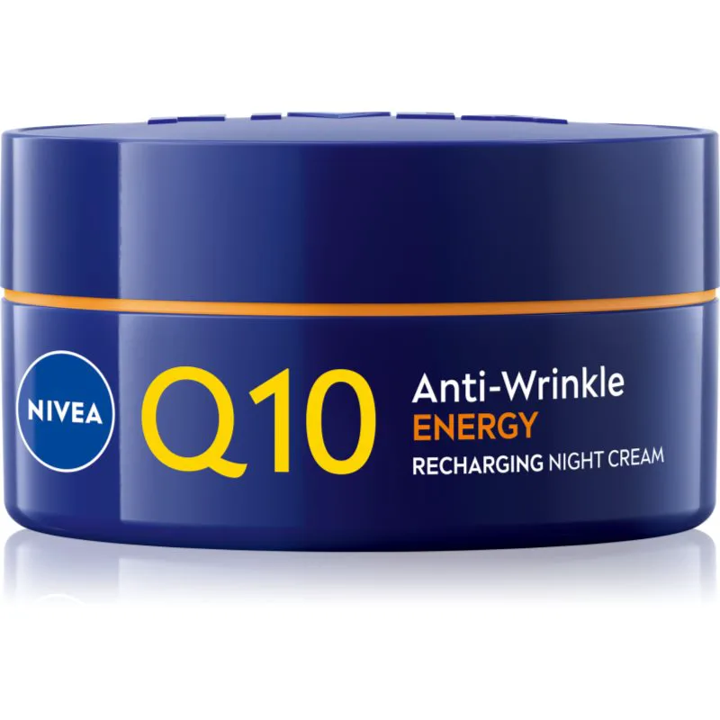 NIVEA Q10 Anti-Wrinkle Energy ενεργοποιητική κρέμα νύχτας ενάντια στις ρυτίδες 50 ml