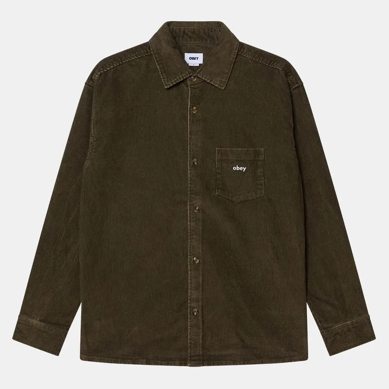 Obey Buckley Corduroy Woven Ανδρικό Πουκάμισο (9000238708_87806)
