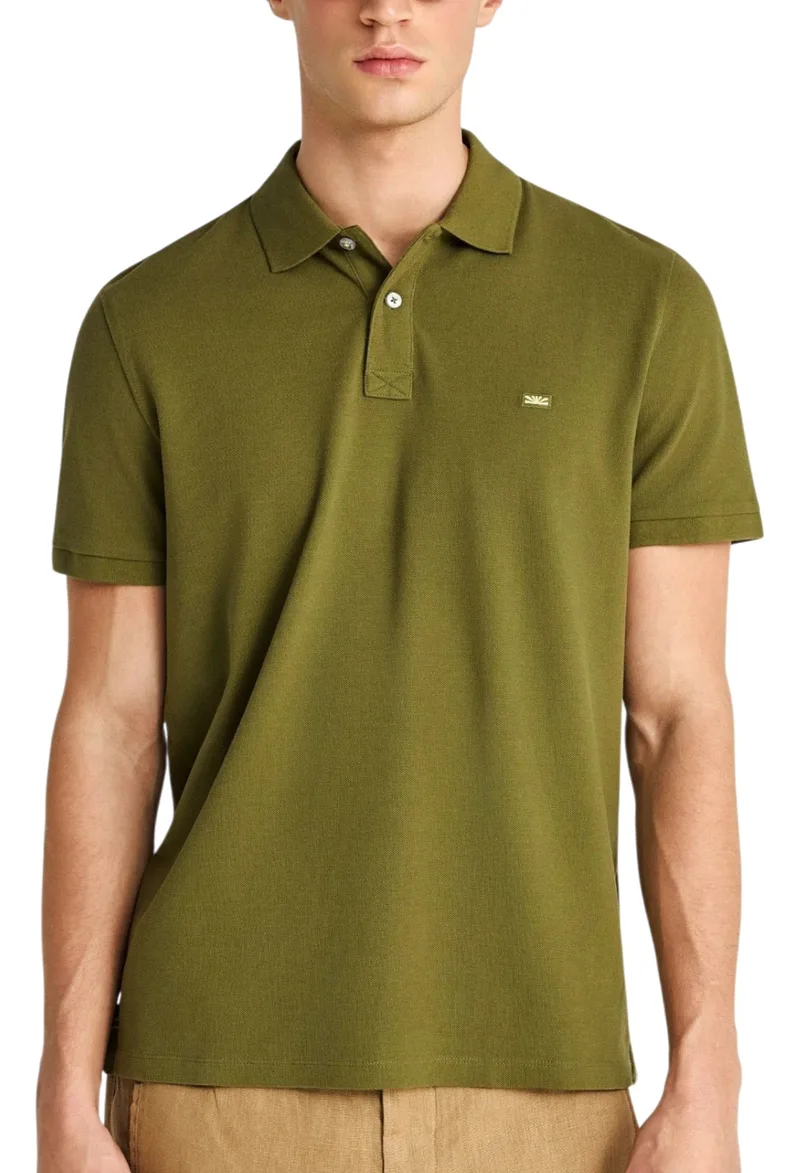 Μπλούζα Polo Funky Buddha Με Διακριτικό Λογότυπο FBM013-001-11-KHAKI Ανδρικό