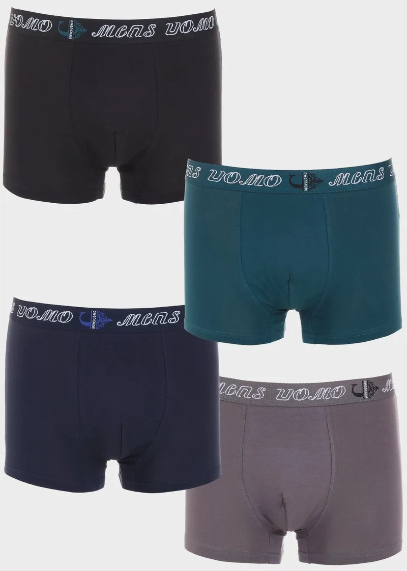 Ανδρικό boxer εξωτερικό λάστιχο.Συσκευασία 4pack. MULTI COLOUR
