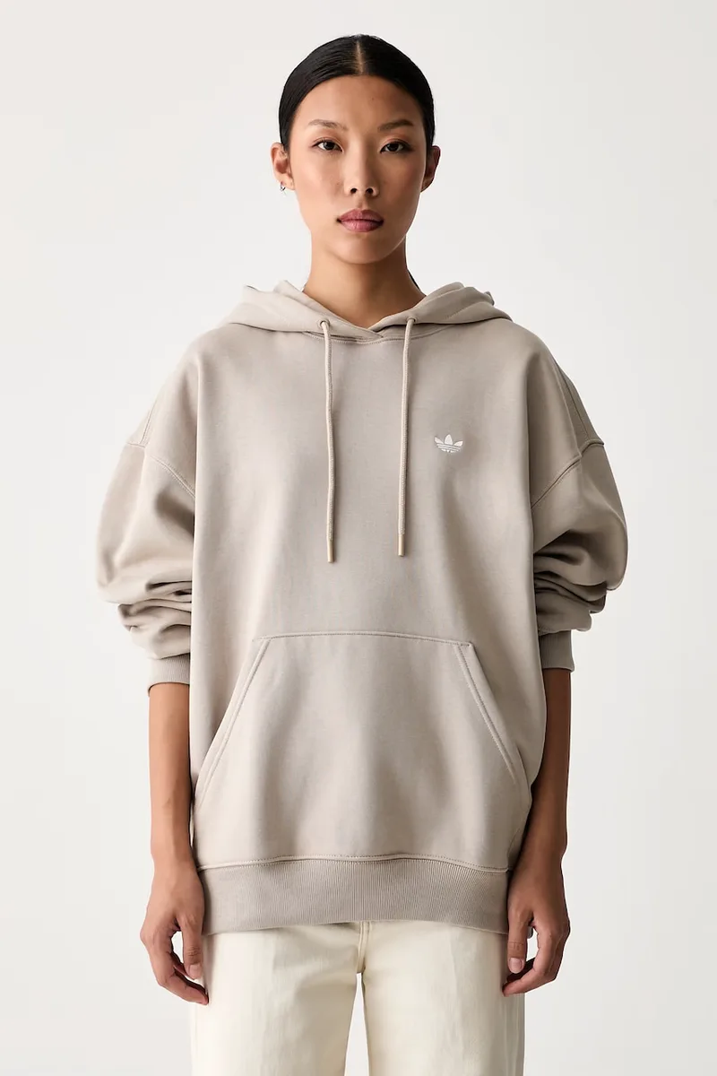 adidas Originals μπλούζα με κουκούλα γυναικεία με βαμβάκι Essentials