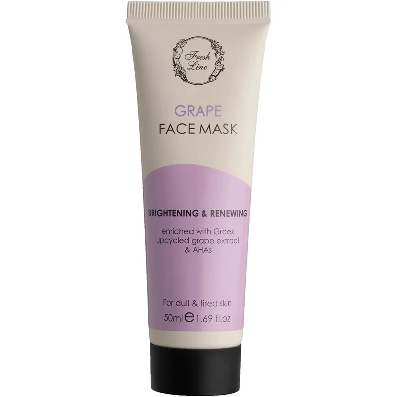Fresh Line Brightening & Renewing Grape Face Mask Αναζωογονητική Μάσκα Απολέπισης Προσώπου με Εκχύλισμα Σταφυλιού για πιο Φωτεινή & Λεία Επιδερμίδα 50ml
