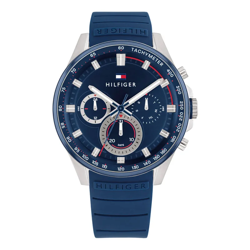 Tommy Hilfiger Μax Blue Leather Strap 1791970