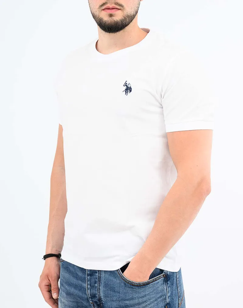 US POLO ASSN BREN 000272 CHL4 PACK OF 50 TSHIRT SS ΑΝΔΡΙΚΟ US43154006P50-100 White