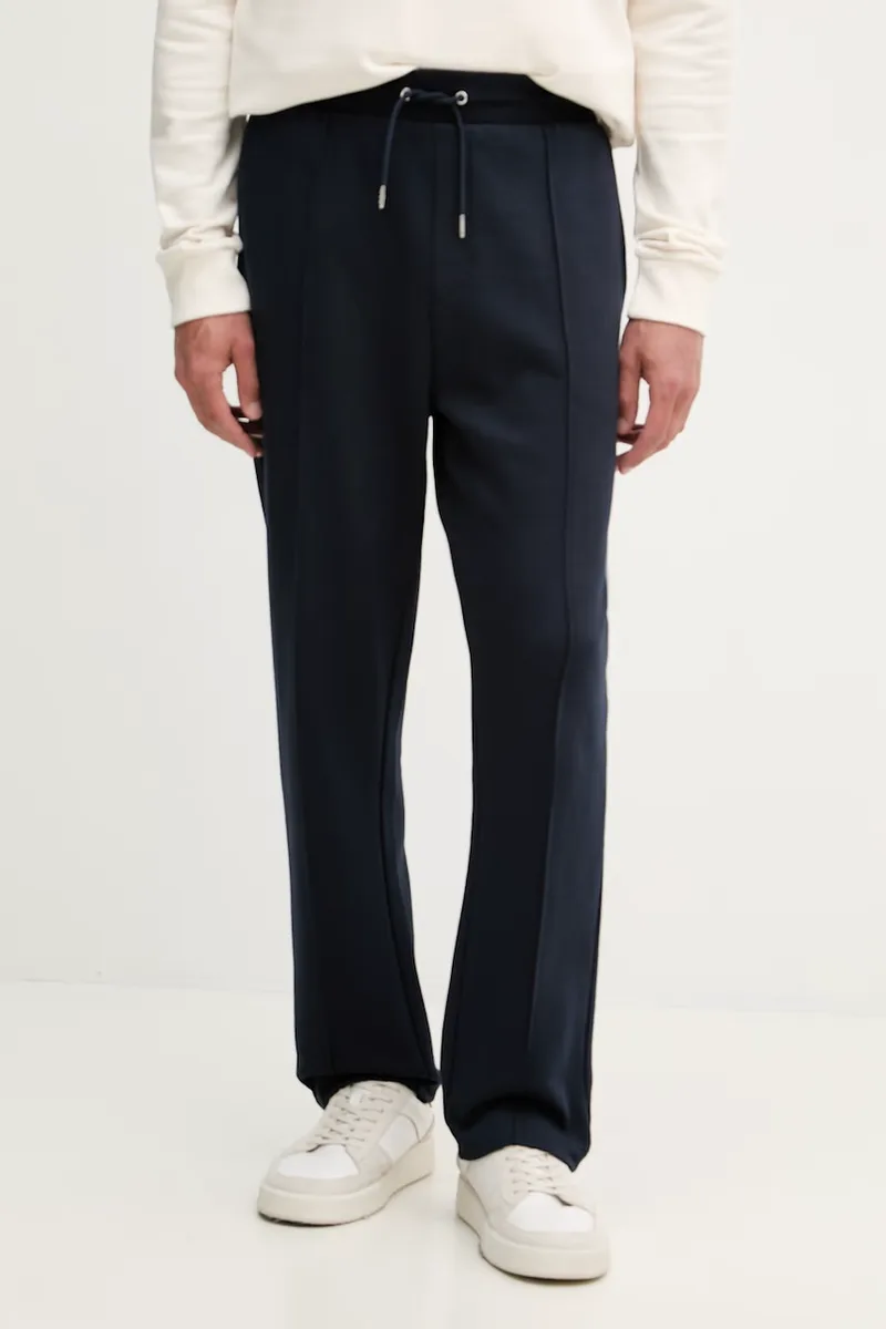 U.S. Polo Assn. παντελόνι επίσημο ανδρικό με βαμβάκι INTERLOCK PINTUCK JOGGER