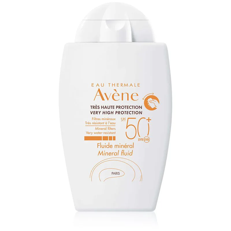 Avène Sun Mineral Fluid Αντηλιακό υγρό χωρίς χημικά φίλτρα SPF 50+ 40 ml
