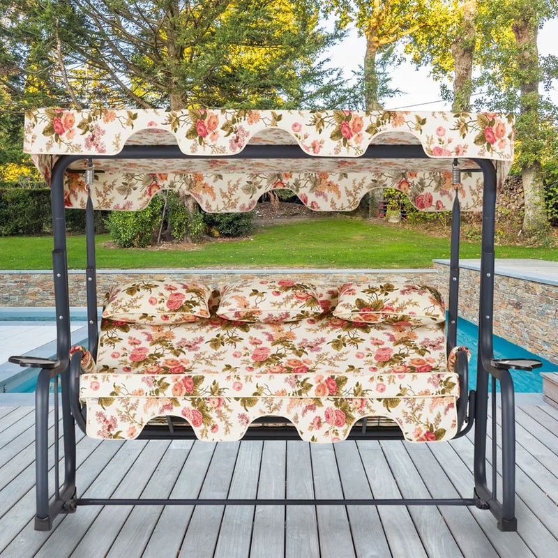 Τριθέσια Κούνια Κήπου Vitis 4 - Multicolor 561Clr1737 (160x50x110)
