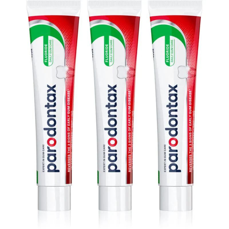 Parodontax Fluoride οδοντόκρεμα κατά της αιμορραγίας των ούλων 3x75 ml