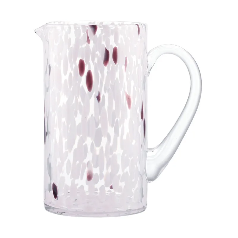 Κανάτα Γυάλινη 1400ml Ροζ-Μωβ Colorburst Estia 01-40857 (Υλικό: Γυαλί, Χρώμα: Ροζ) - estia - 01-40857