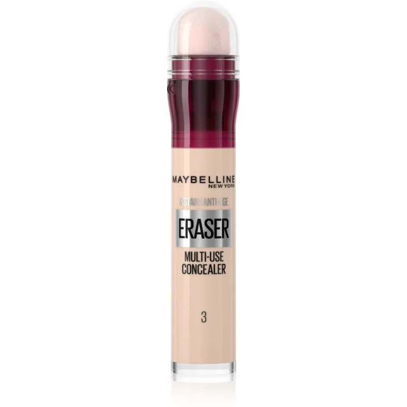 MAYBELLINE NEW YORK Instant Anti Age Eraser Υγρό καλυπτικό με σφουγγαράκι εφαρμογής απόχρωση 03 Fair 6.8 ml
