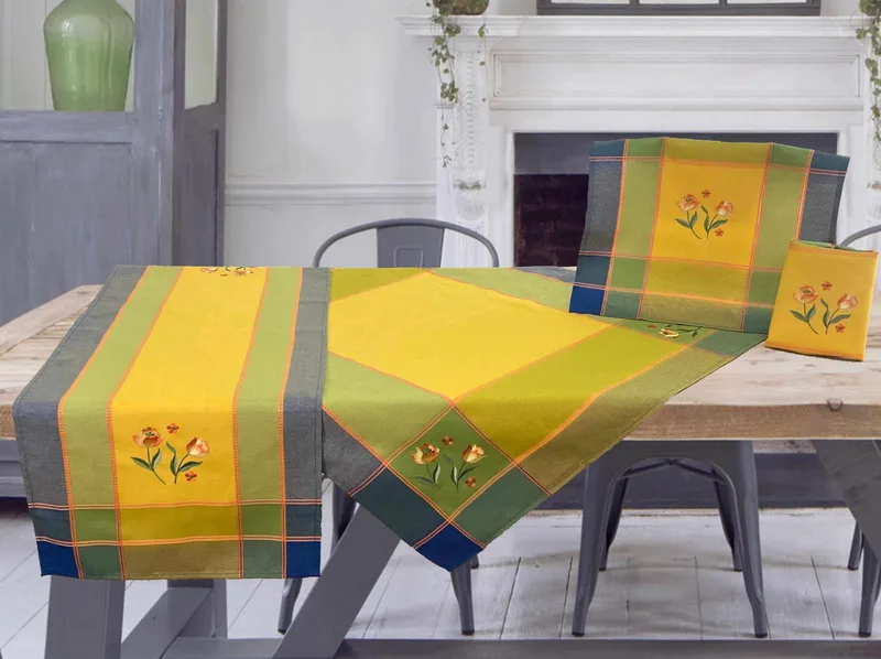 ΣΕΤ ΚΑΡΕ 4ΤΜΧ ΛΙΝΟ ΜΕ ΚΕΝΤΗΜΑ AZURE 85x85 LINEAHOME