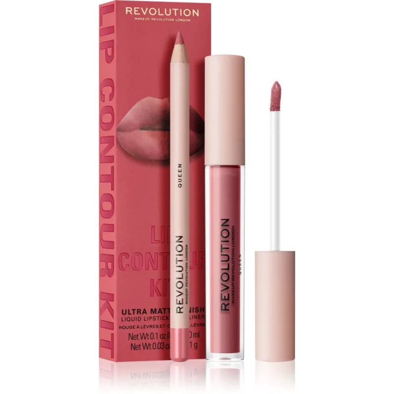 Revolution Lip Contour Kit σετ για τα χείλη απόχρωση Queen