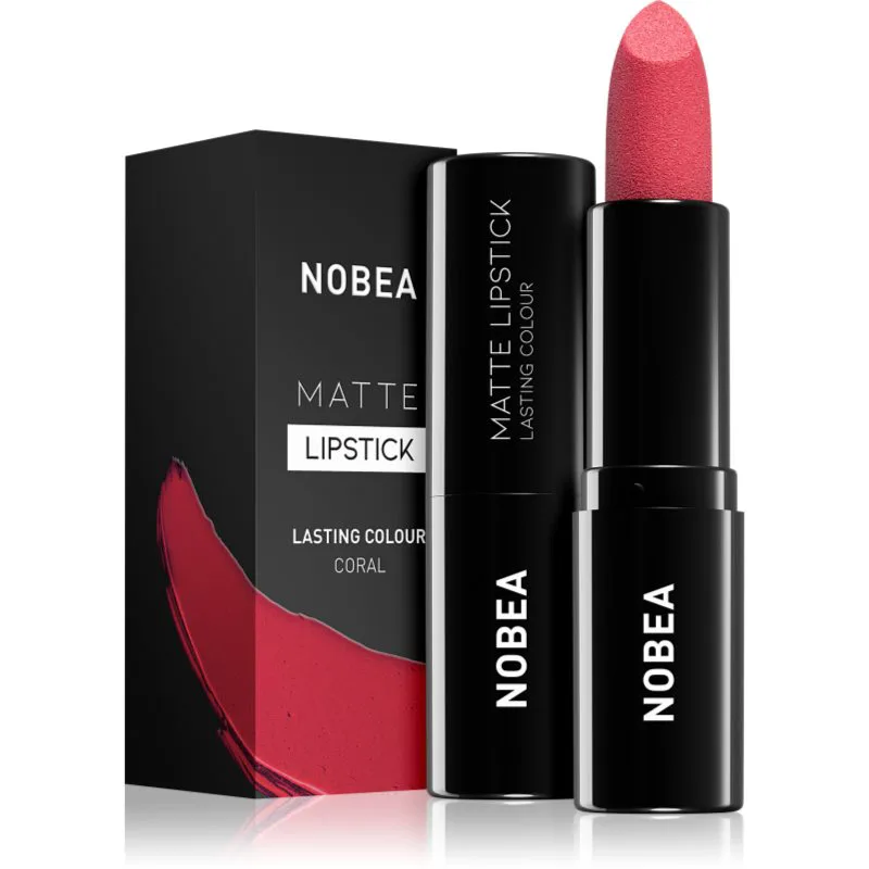 NOBEA Day-to-Day Matte Lipstick ματ κραγιόν απόχρωση Coral #M17 3 γρ