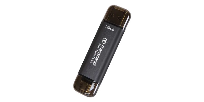 SSD 128GB Transcend ESD310C Portable, USB 10Gbps, Type-C/A