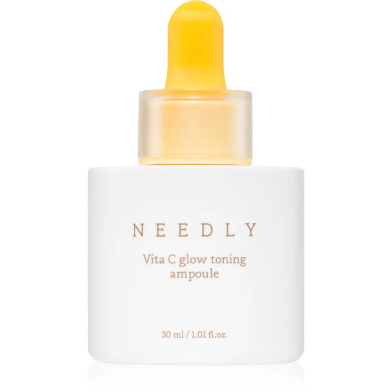 NEEDLY Vita C Glow Toning Ampoule λαμπρυντικός ορός με βιταμίνη C για λαμπρότητα και λείανση επιδερμίδας 30 ml