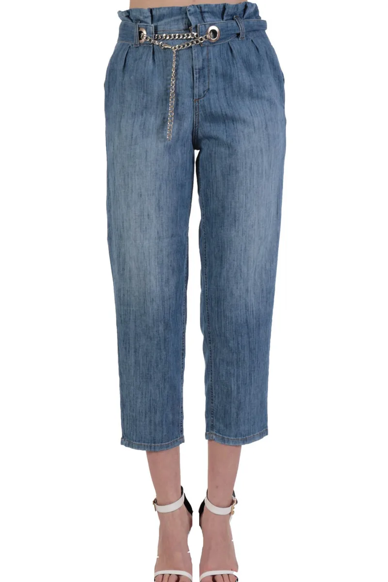 Παντελόνι Jean Liu Jo Denim Με Αλυσίδα UA2133 DS609-78272 Γυναικείο