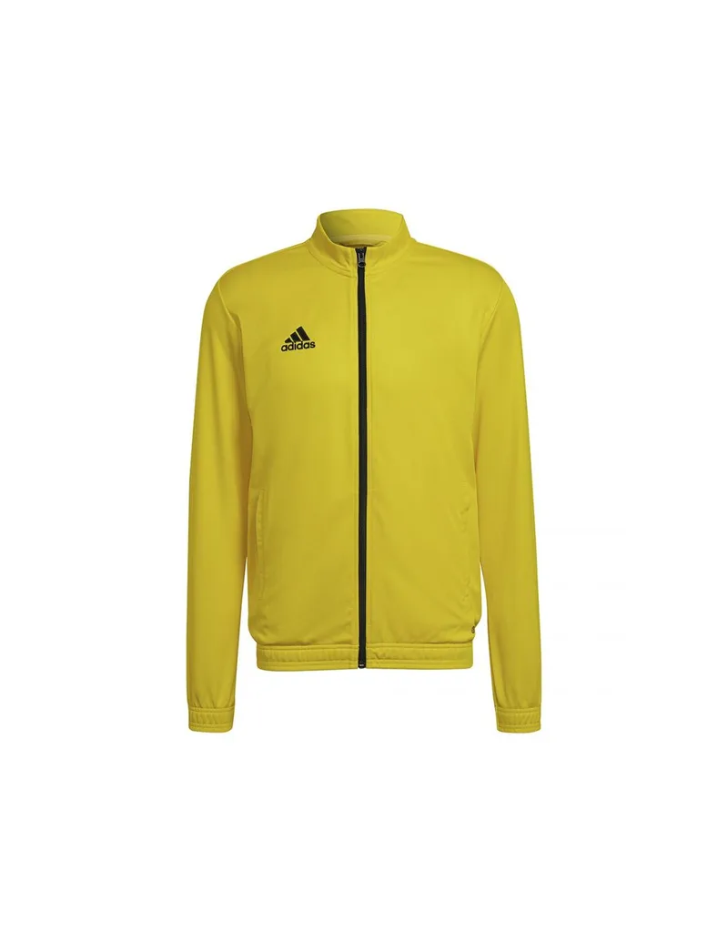 Adidas Entrada 22 Ανδρική Φούτερ Ζακέτα με Τσέπες Κίτρινη HI2134