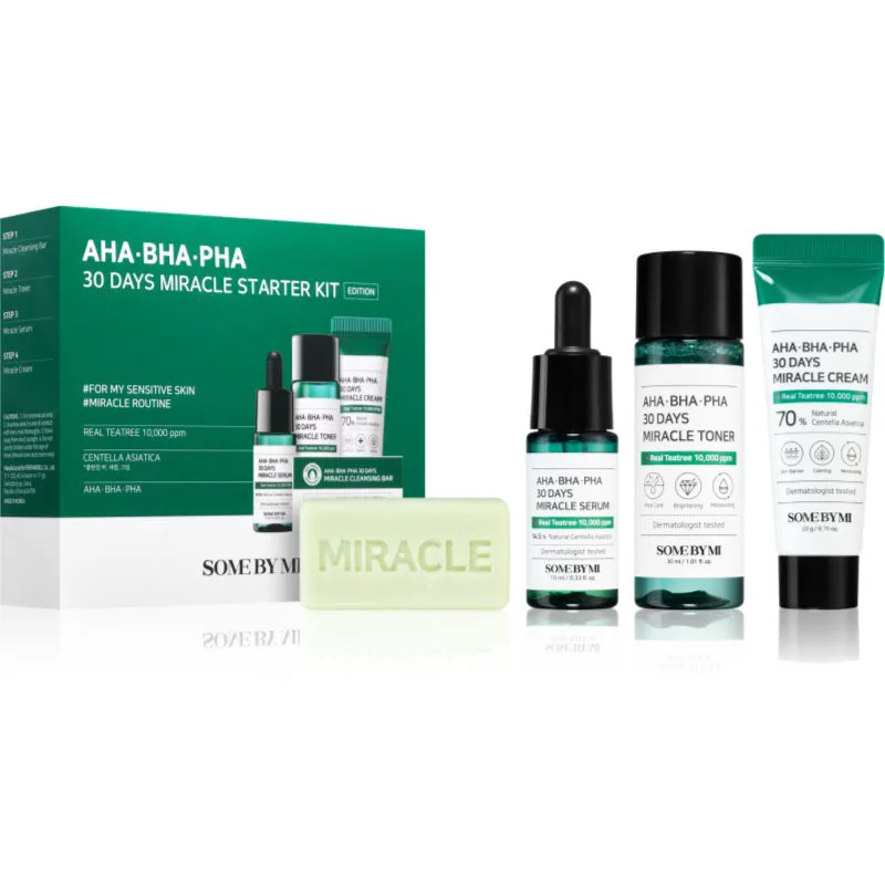 Some By Mi AHA∙BHA∙PHA 30 Days Miracle Starter Kit Σετ για προβληματική επιδερμίδα, ακμή