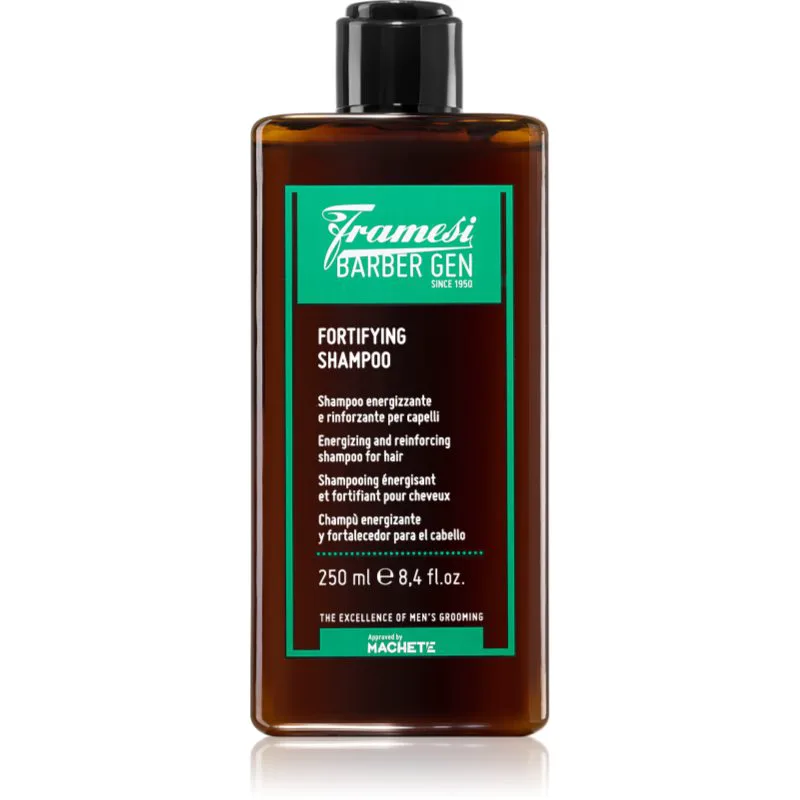 Framesi Barber Gen Fortifying δυναμωτικό σαμπουάν για αδύναμα μαλλιά με τάση για αραίωση 250 μλ