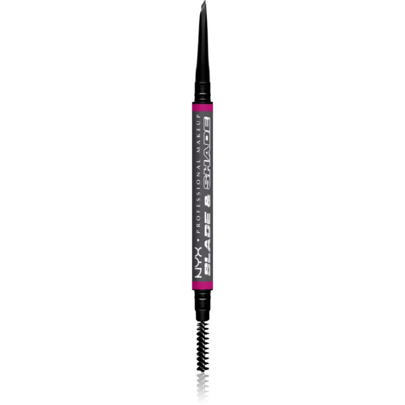 NYX Professional Makeup Blade & Shade μολύβι για τα φρύδια με βούρτσα απόχρωση 11 Grey γρ