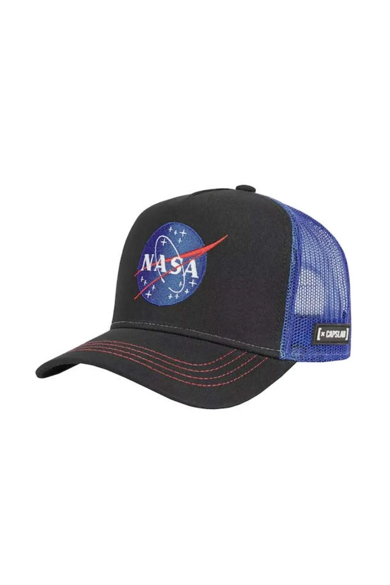 CAPSLAB Unisex Καπέλα NASA - ΜΑΥΡΟ-CL/NASA/1/NAS4-BLACK