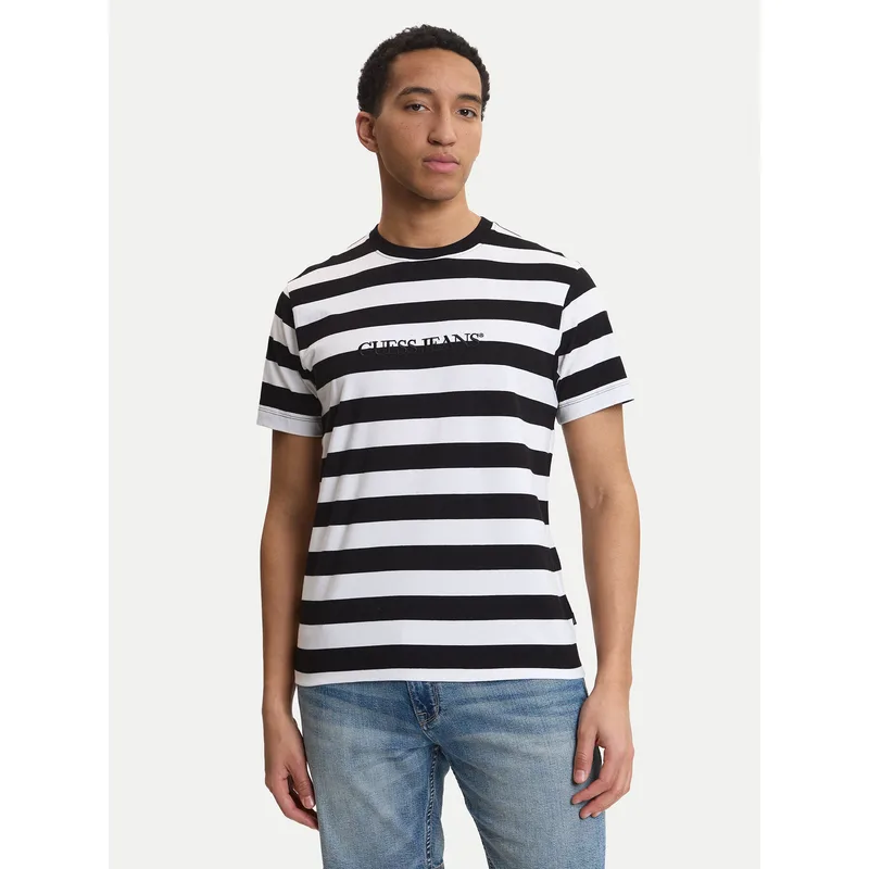 Guess Jeans T-Shirt M4YI84 K9XF1 Μαύρο Regular Fit