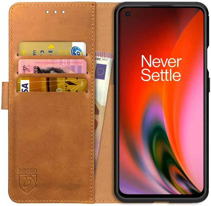 Κόκκινο Element PU Θήκη Πορτοφόλι OnePlus Nord 2 5G - Light Brown (8719246326455)