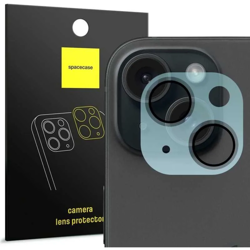 Tempered Glass iPhone 15 / 15 Plus Spacecase Camera Glass Lens Protector Αντιχαρακτικό Γυαλί Προστασίας για Φακό Κάμερας - Transparent (5905719104115)