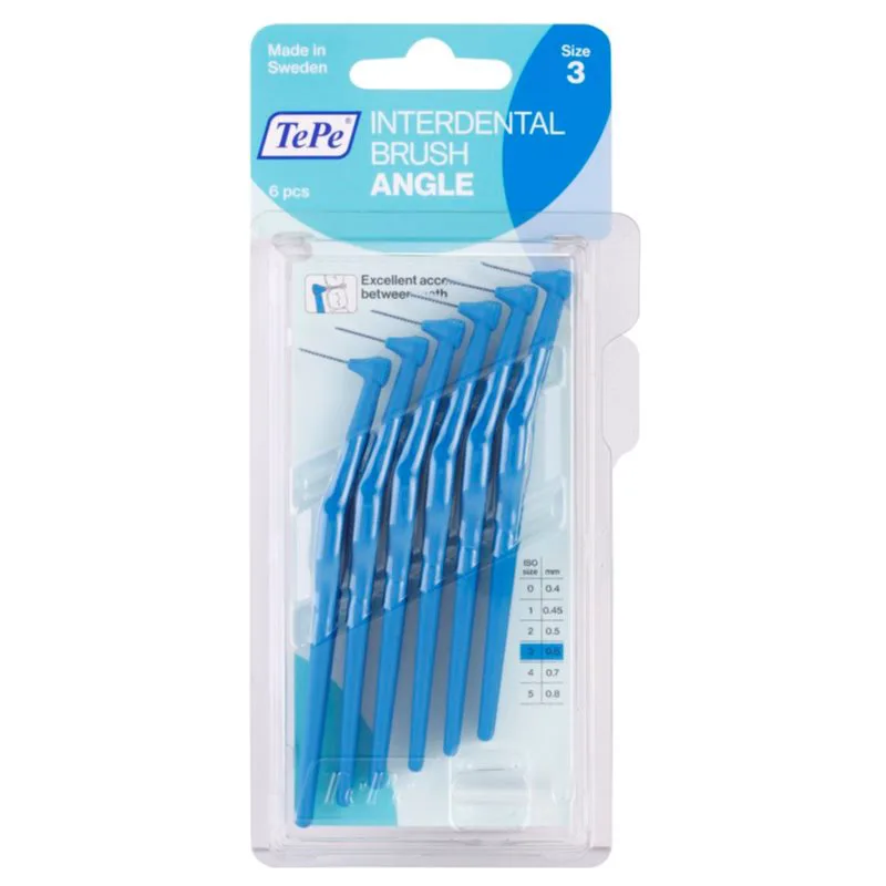 TePe Angle Size 3 μεσοδόντια βουρτσάκια 0,6 mm 6 τμχ