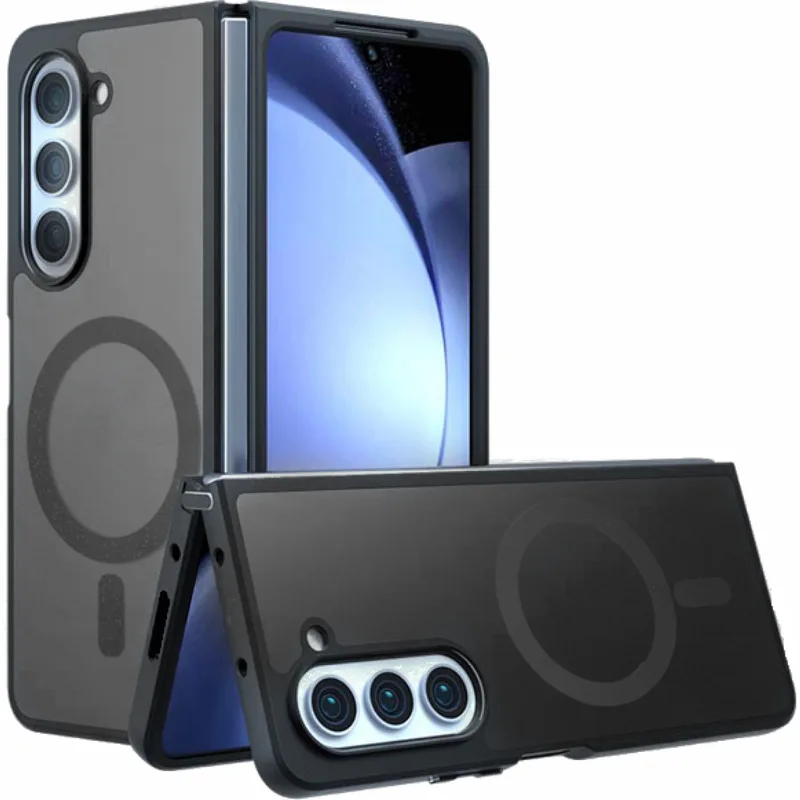 Θήκη Samsung Galaxy Z Fold6 Techsuit PureFrost Σκληρή Ημιδιάφανη με MagSafe - Frosted Black (5949419320918)