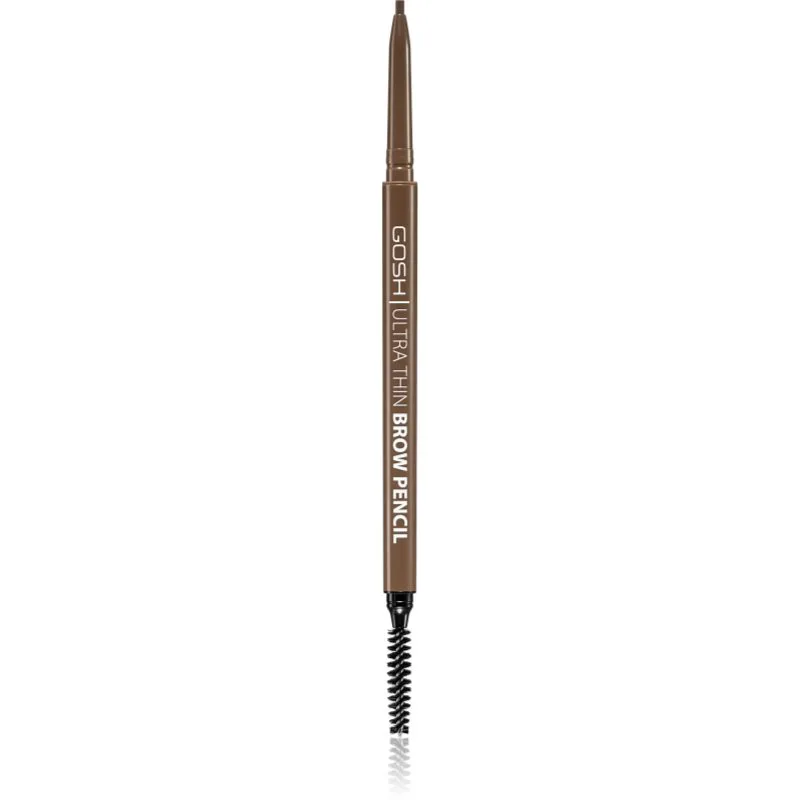 GOSH COPENHAGEN Ultra Thin ακριβής μολύβι για τα φρύδια με βούρτσα απόχρωση 002 Greybrown 0.35 γρ