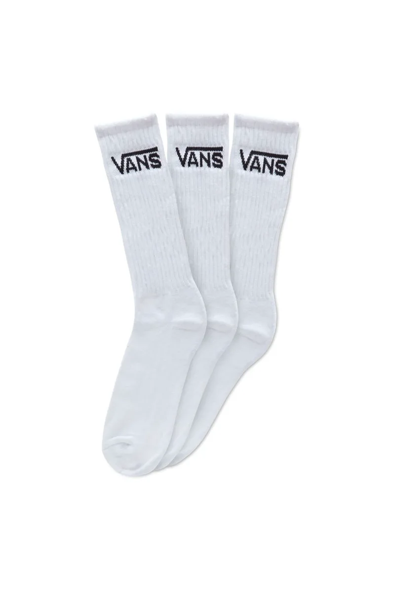 Vans ανδρικές κάλτσες Classic Crew σετ 3 ζεύγη - VN000XSEWHT1 Λευκό