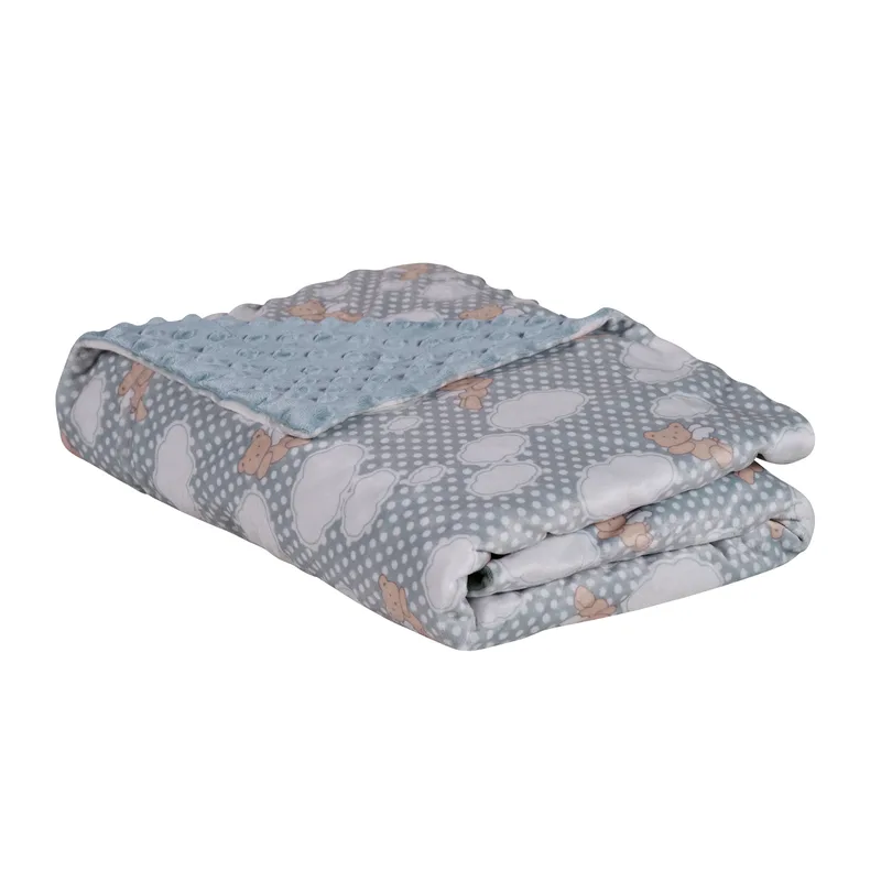 Κουβέρτα Fleece Αγκαλιάς-Λίκνου 75x100εκ. Relax 4903 Μπλε Das Baby (Ύφασμα: Polyester, Χρώμα: Μπλε, Μέγεθος: Λίκνου) - Das Baby - 620511704903