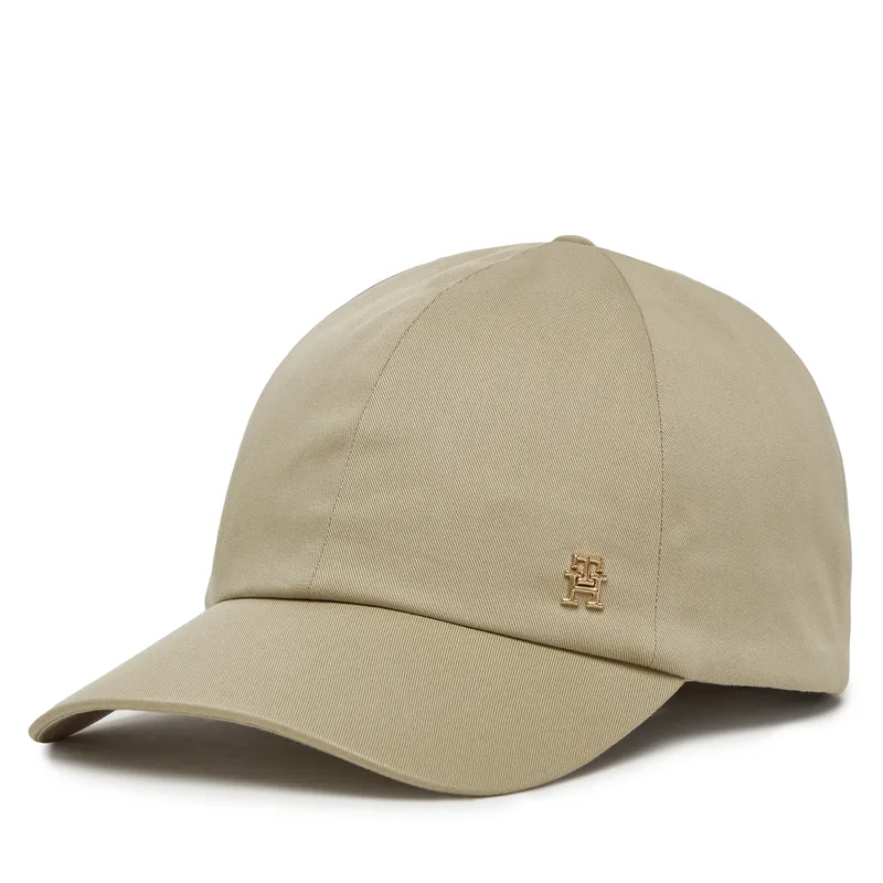 Καπέλο Jockey Tommy Hilfiger Elevated Chic Soft Cap AW0AW17138 Μπεζ